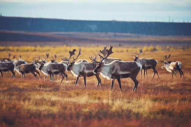 Eksploracja tundry Caribou Herd Majesty