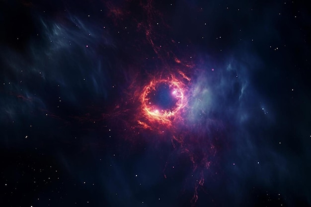 Eksplozja supernowej gwiazdy czarna dziura