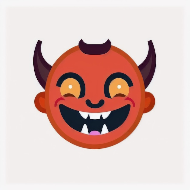 ekspresyjny emotikon twarzy demon emoji