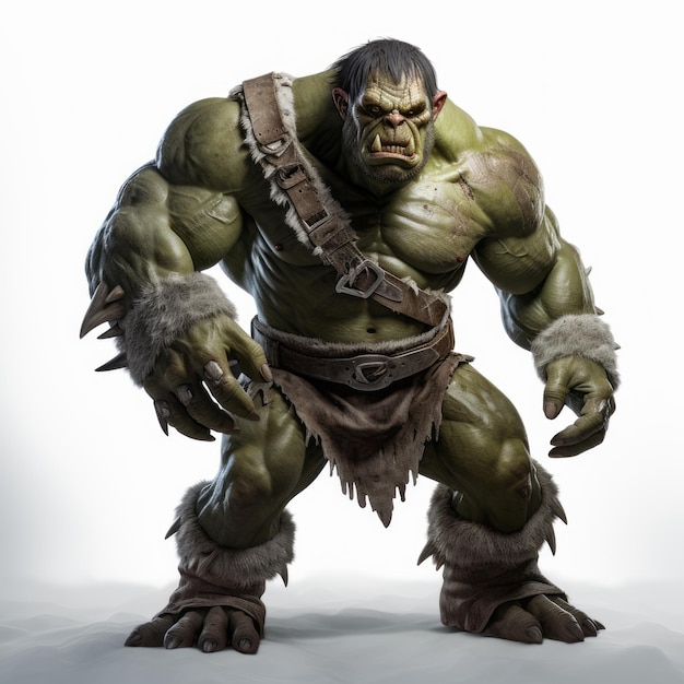 Ekspresywny projekt postaci Hulk w World of Warcraft