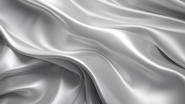 Elegancja abstrakcyjna nieostrość fala błyszczący srebrny materiał na tle
