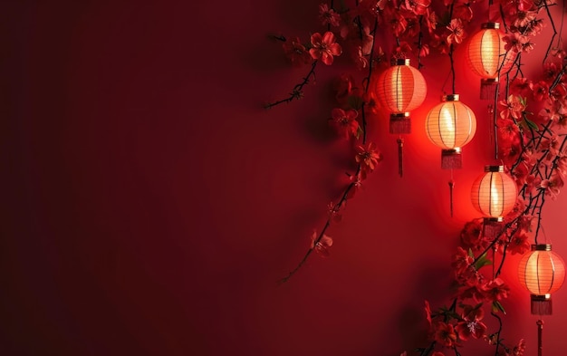 elegancki chiński nowy rok baner tła