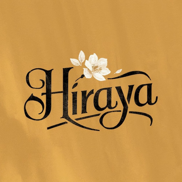 Elegancki kwiatowy projekt logo Hiraya