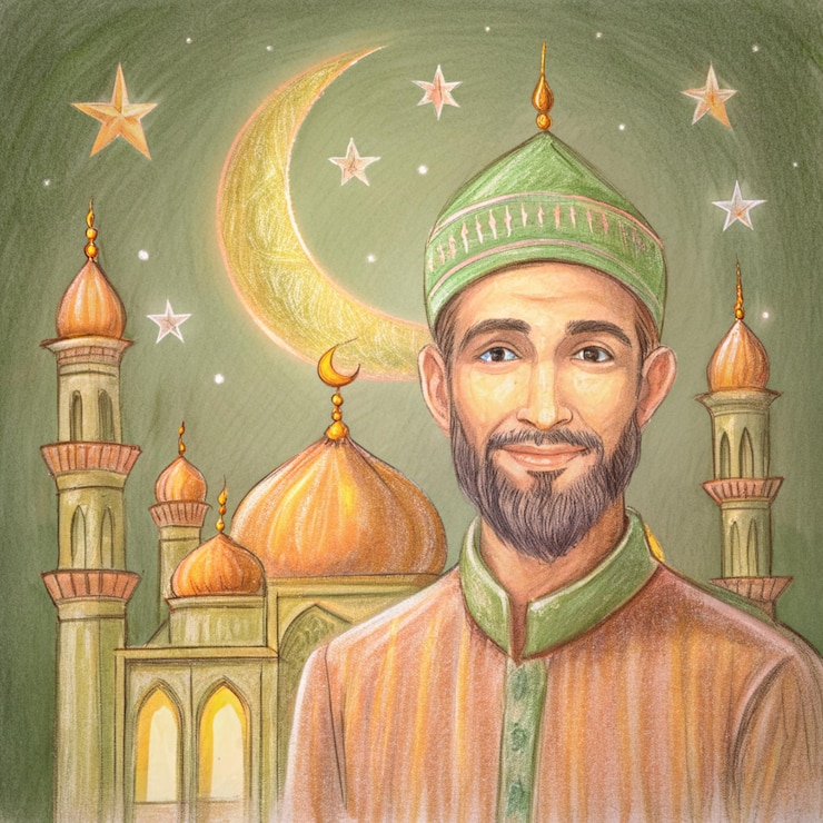 Zdjęcie elegancki projekt kartki powitalnej ramadan kareem