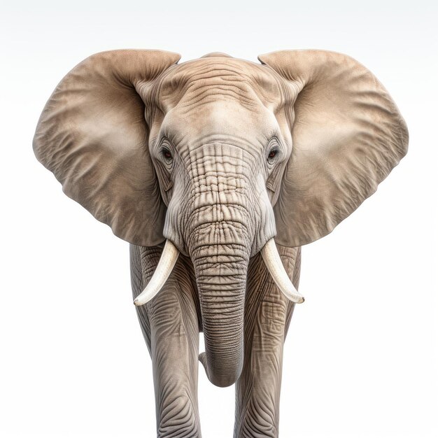 Zdjęcie elegancki słoń z rogami w stylu jamesa bullougha