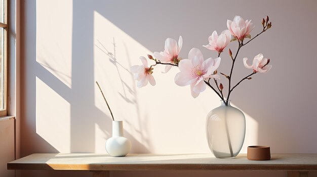 Elegant Essence Minimalist Magnolia Blossom w izolacji