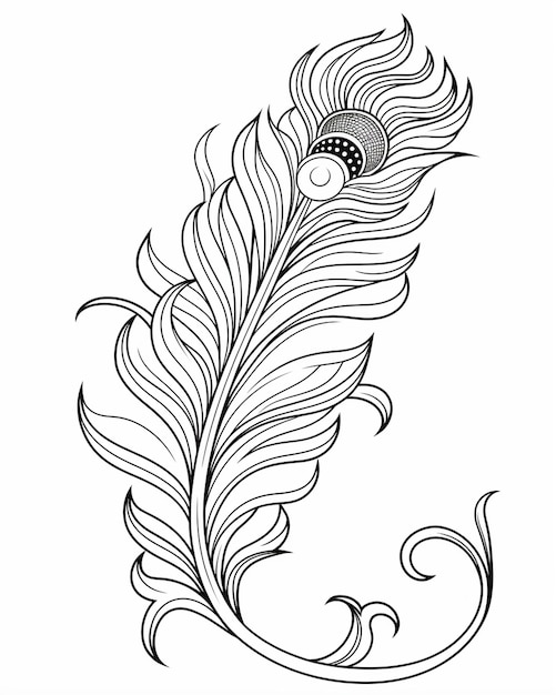 Elegant Peacock Feather Bezpłatne pobieranie
