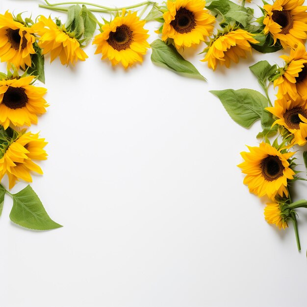 Elegant Sunflower Charm Otwórz Przestrzeń Kopiowania