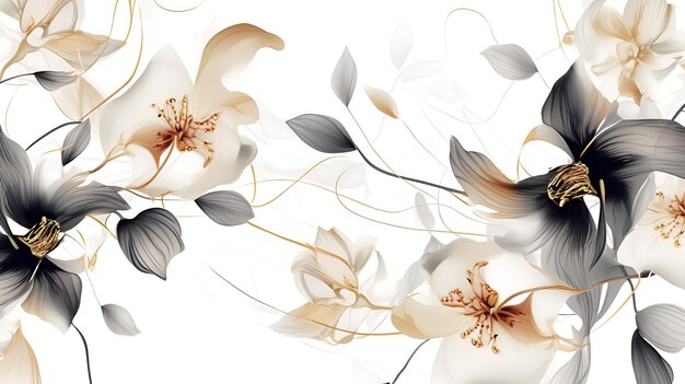 Elegantny floralny projekt na okładkę dekoracyjną tapetę