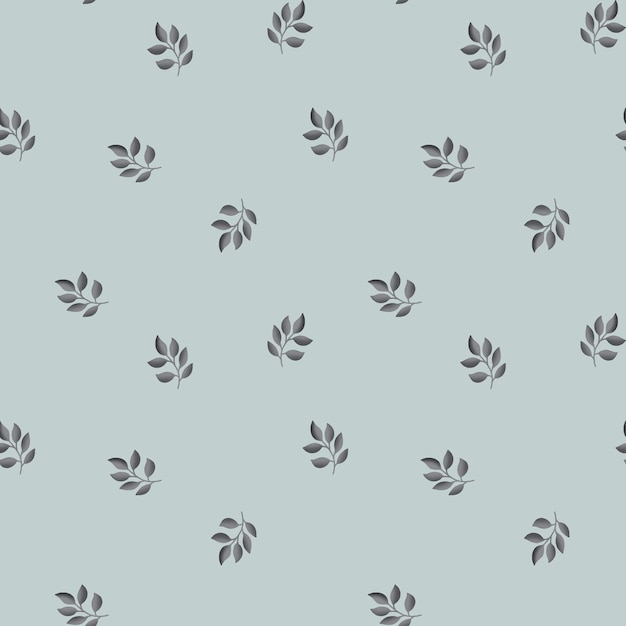 Elegantny wzór liści bez szwu z gałęziami drzew liści wzór w stylu doodles bezkresny druk
