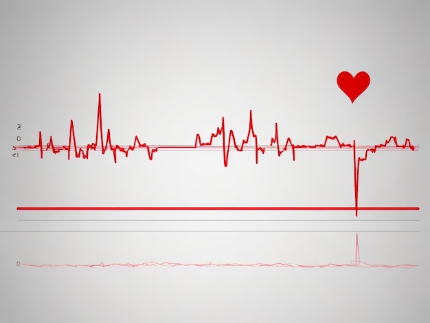Zdjęcie elektrokardiogram ludzkiego serca