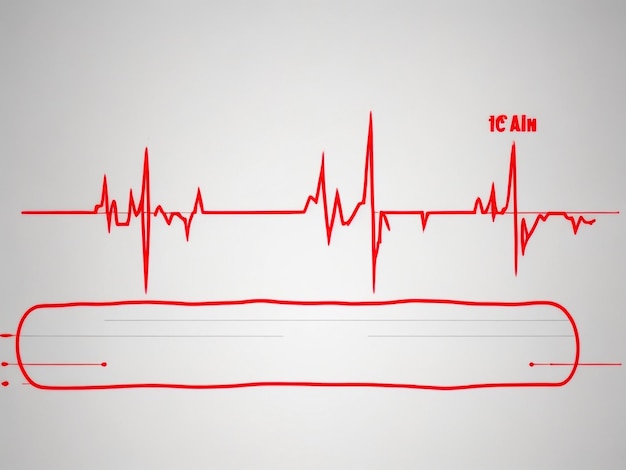 Zdjęcie elektrokardiogram ludzkiego serca