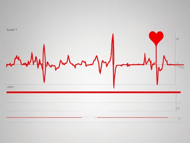 Zdjęcie elektrokardiogram ludzkiego serca