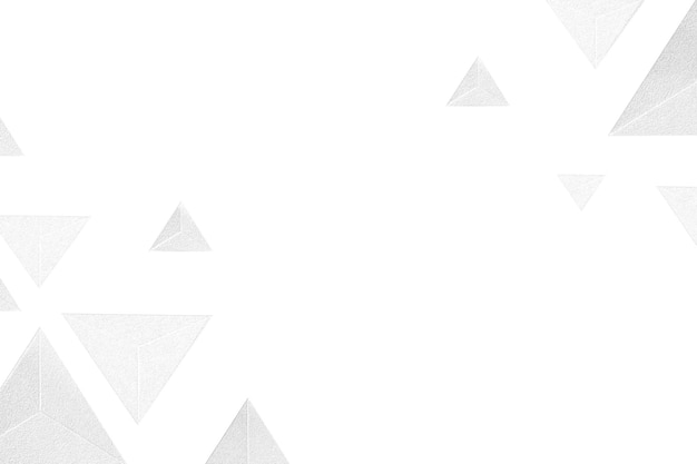 Element projektowania tła z wzorem tetraedru z białego papieru 3D