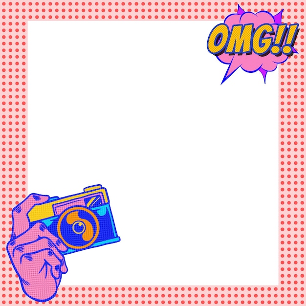 Element projektowy ramki fotograficznej OMG