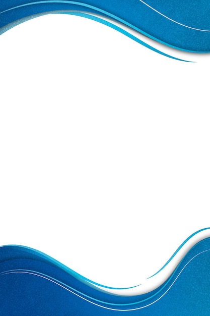 Element projektu szablonu ramki krzywej niebieskiej
