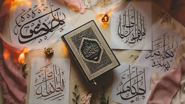 elementy arabskie i koran płaskie