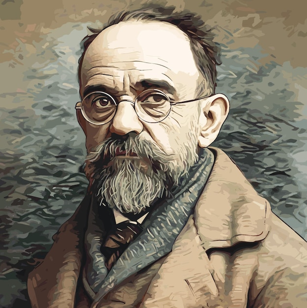 Zdjęcie emile zola był francuskim powieściopisarzem, dziennikarzem, dramaturgiem, aktywistą politycznym.