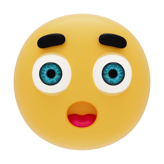 Emoji 3d Cara sorpedida