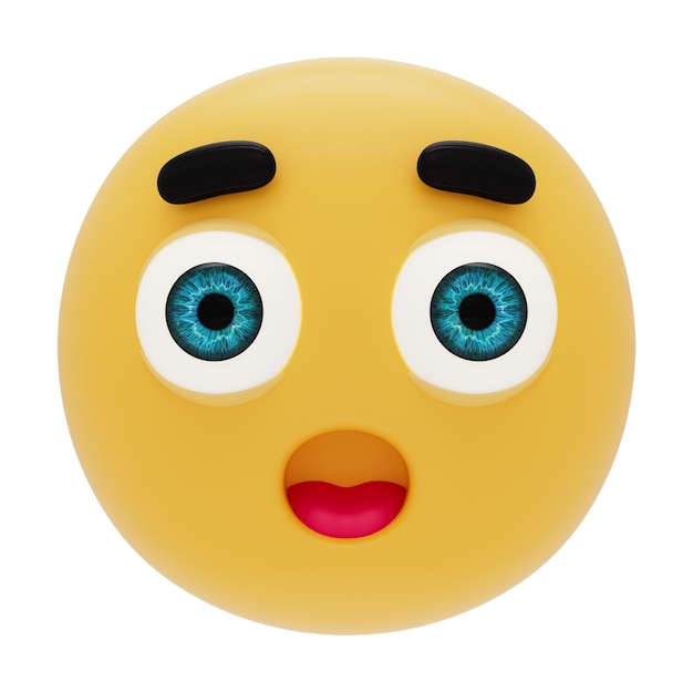 Emoji 3d Cara sorpedida