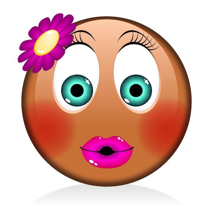 Zdjęcie emoji czarna kobieta dziewczyna
