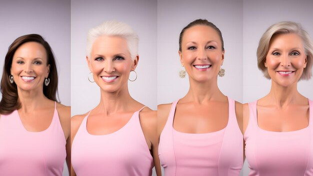 Empowerment w Pink Breast Cancer Awares Zdjęcia Pink Heros