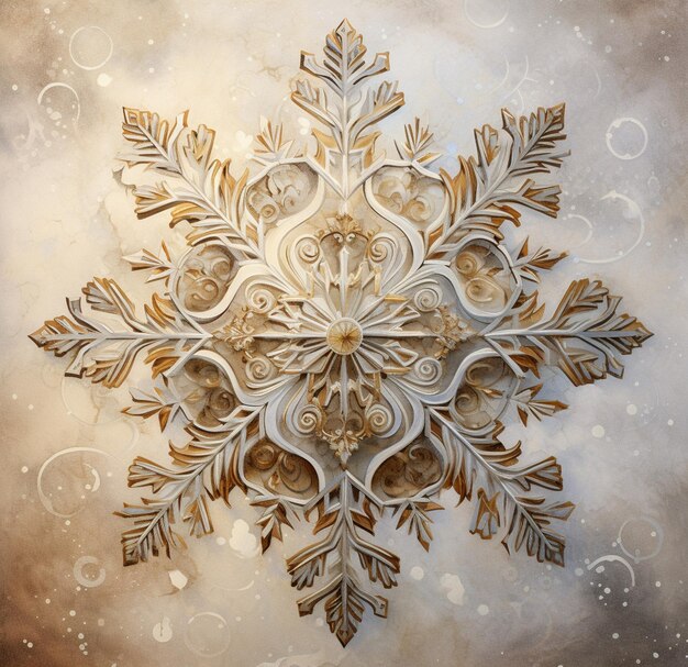 Enchanting Dance of Snowflakes - arcydzieło inspirowane Jonem J. Muthem