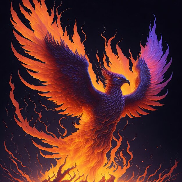 Enchanting Phoenix Brilliant Vivid Rebirth w wysokiej rozdzielczości