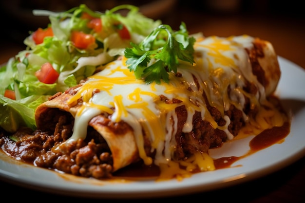 Enchiladas Tortillas zawinięte wokół nadzienia
