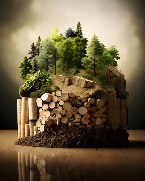 Energia z biomasy organicznych granulek drewna
