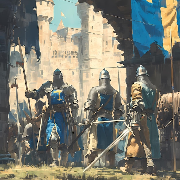 Epic Knights średniowieczna gotowość do bitwy