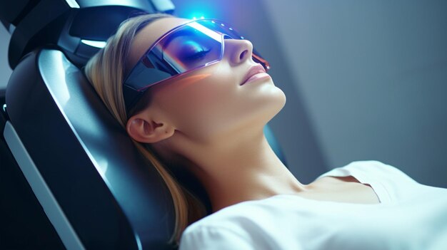 Zdjęcie epilacja laserowa i kosmetologia w salonie piękności