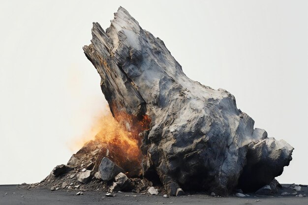 Erupcja wulkaniczna na wyspie Lanzarote Wyspy Kanaryjskie Hiszpania