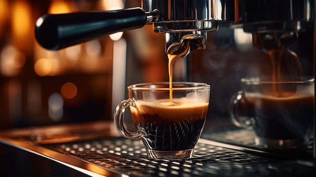 Espresso leje się z ekspresu do kawy Generative AI