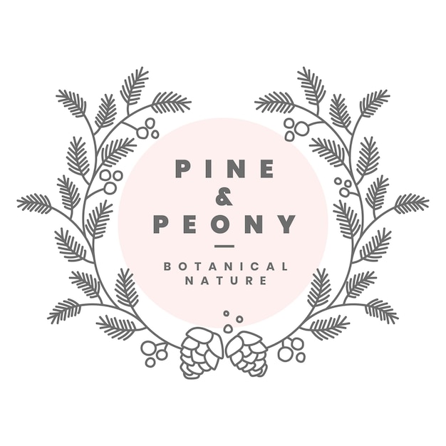 Estetyczne logo kwiatowe png clipart laurel design dla biznesu wellness