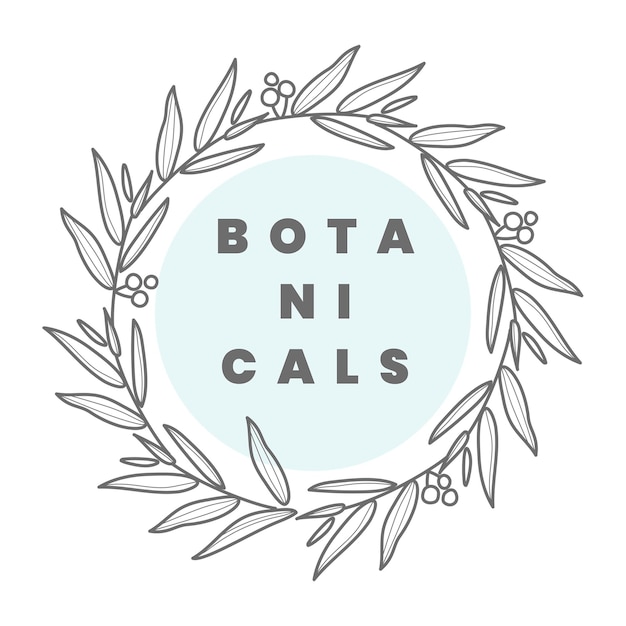 Estetyczne logo kwiatowe png wycięte wieniec projekt dla biznesu wellness