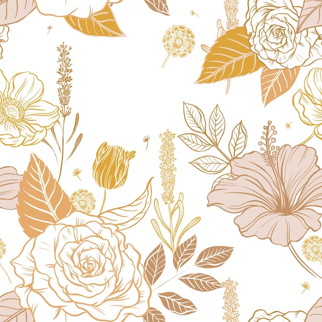Estetyczny kwiat png przezroczysty tło wzór vintage ilustracja botaniczna