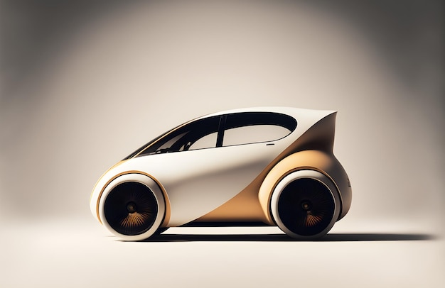 Estetyczny projekt elektrycznego samochodu miejskiego Generative Aix9