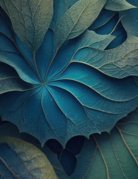 Estetyka natury organiczne liście tekstur tła w fotografii