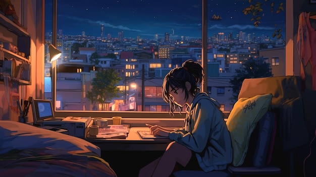 Estetyka tła Makoto Shinkai