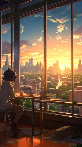 Estetyka tła Makoto Shinkai