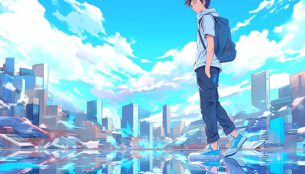 Estetyka tła Makoto Shinkai