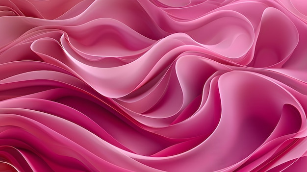 Eteryczne różowe wiry o jedwabistej teksturze
