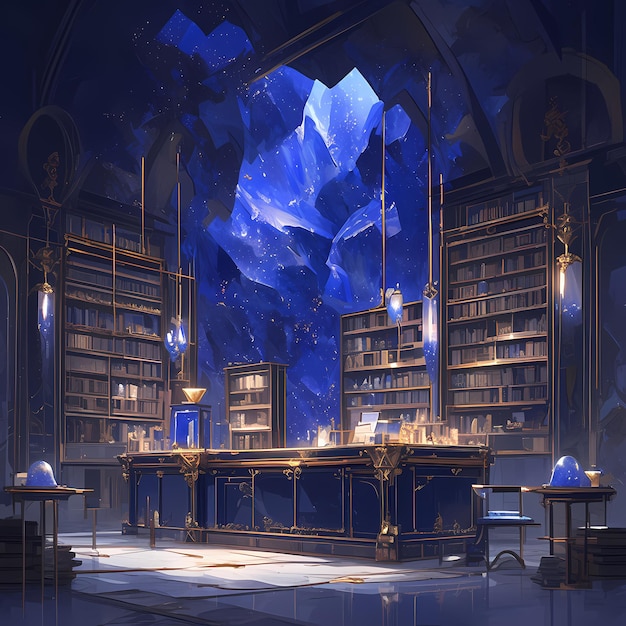 Ethereal Library Blue Mood z lapis lazuli