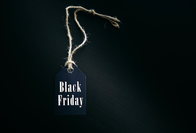 Zdjęcie etykieta z napisem black friday