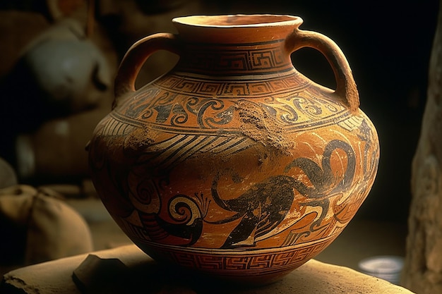 Zdjęcie excavated_vase_mycenae_grecja