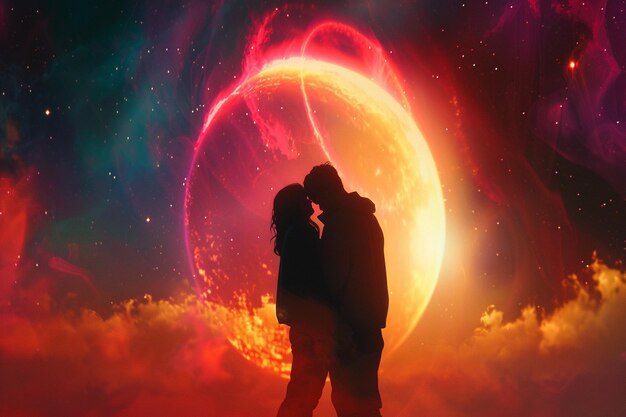 Exoplanetary romance as a couple navigates love ac