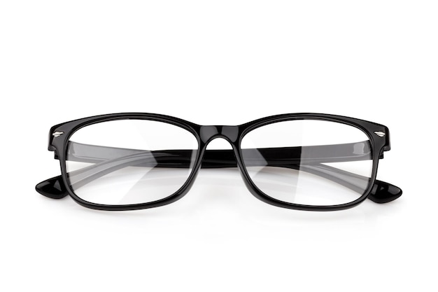 Eyeglasses odizolowywający na białym tle