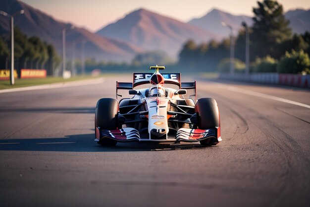 F1 racer jazdy samochodem formuły na paliwo samochodowe profesjonalne wyścigi konkurencji tapeta tło