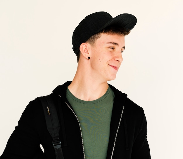 Facet z nastolatkiem jest w Studio Shoot